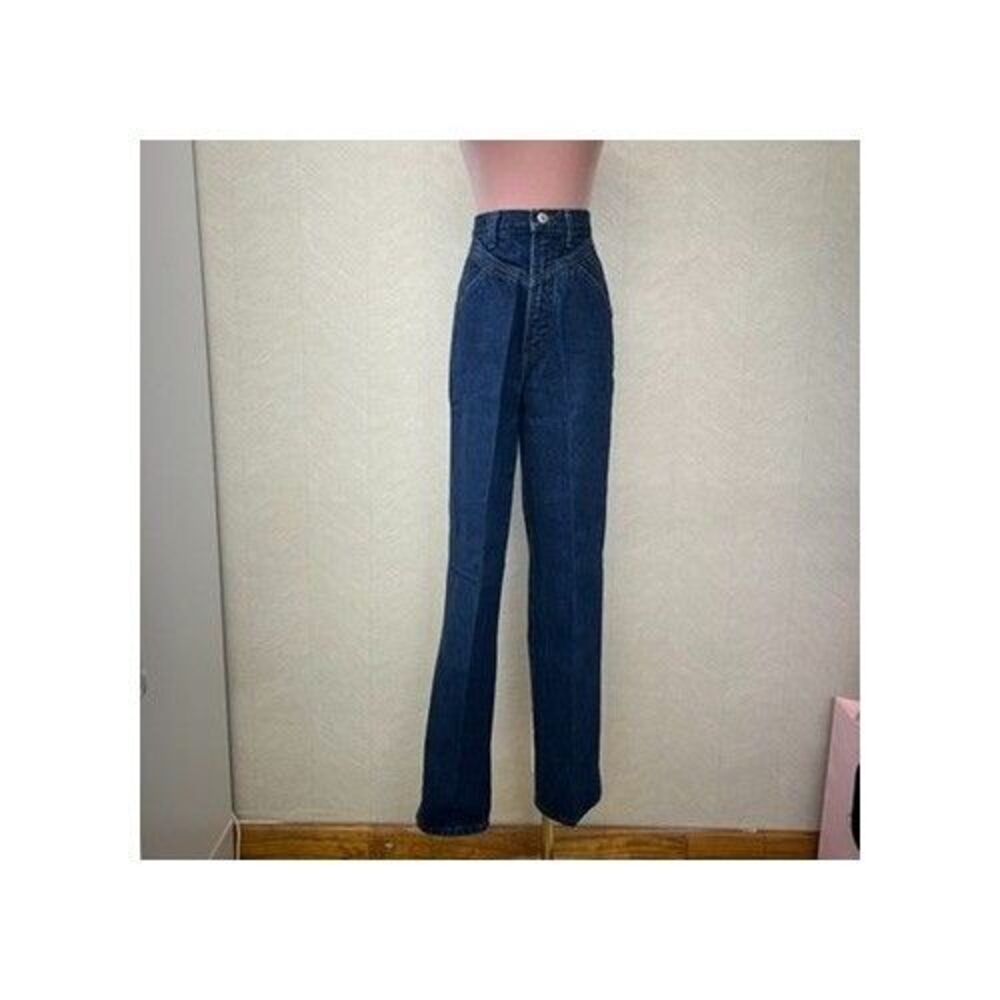 Vintage Rocky Mountain High Rise Blue Western Cowgirl Straight Jeans Womens M